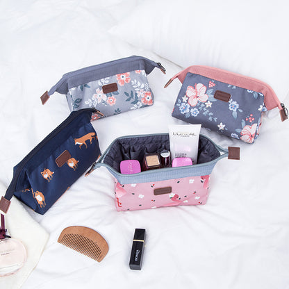 WEEKEIGHT Flamingo Makeup Bag - Compact Travel Pouch