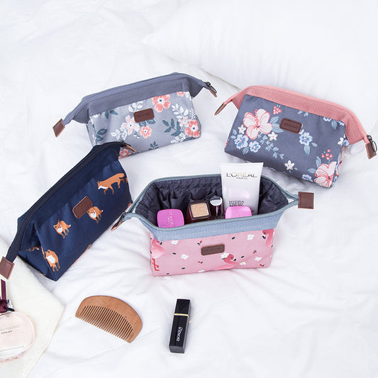 WEEKEIGHT Flamingo Makeup Bag - Compact Travel Pouch