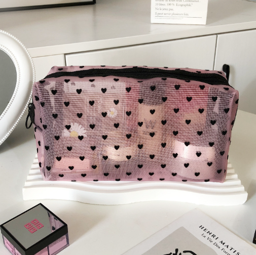 Chic Mesh Travel Cosmetic Organizer