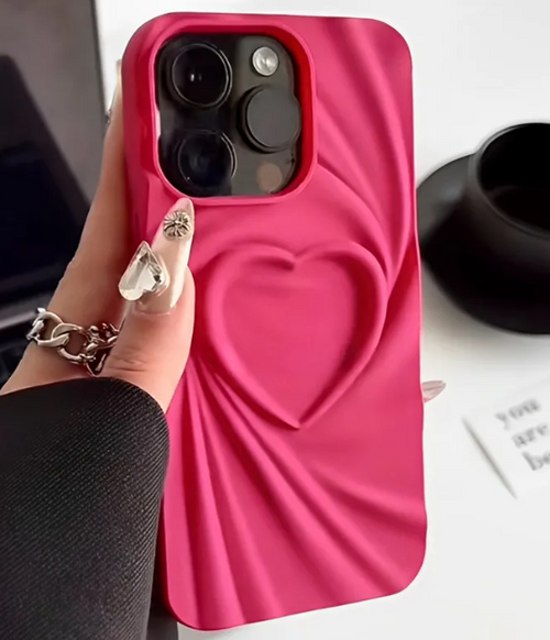 Ruffled Heart Silicone Case