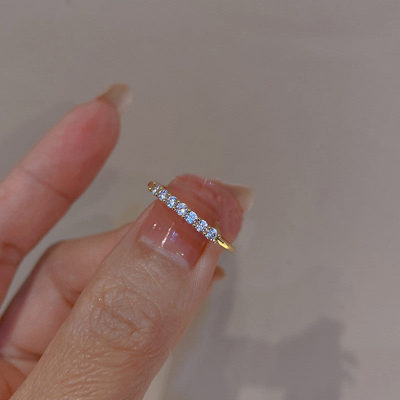 Chic Heart Zircon Ring for Women
