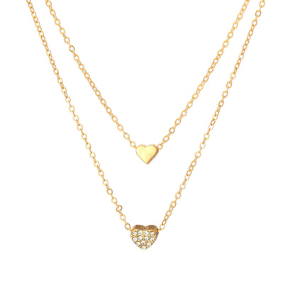 Vintage Heart Pearl Necklace