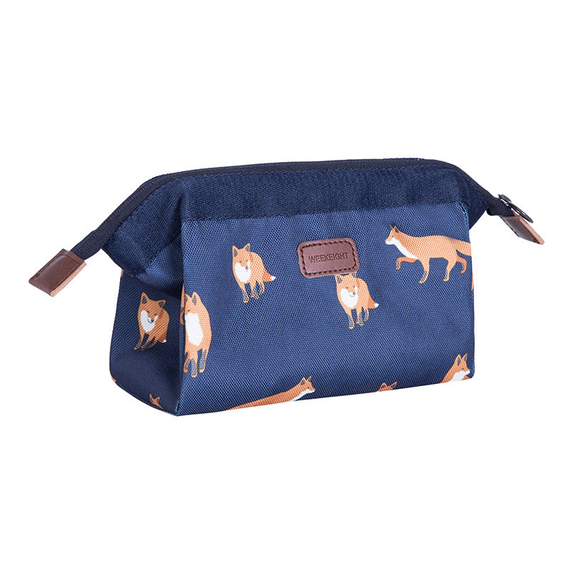 WEEKEIGHT Flamingo Makeup Bag - Compact Travel Pouch