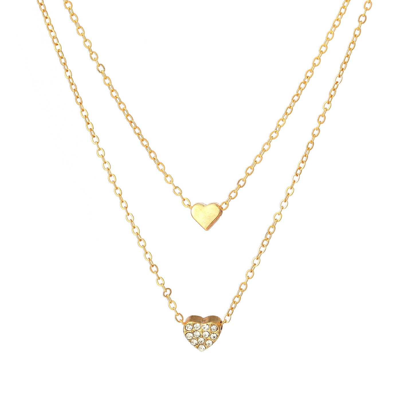 Vintage Heart Pearl Necklace