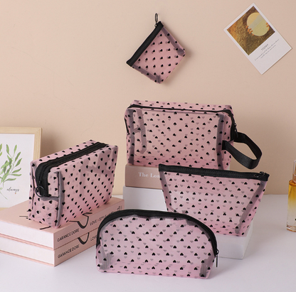 Chic Mesh Travel Cosmetic Organizer