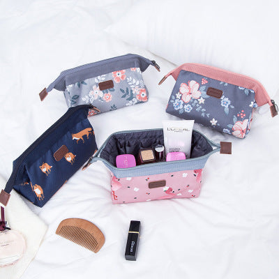 WEEKEIGHT Flamingo Makeup Bag - Compact Travel Pouch