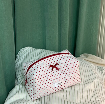 Chic Heart Cosmetic Pouch