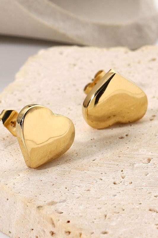 Heart Charm Studs