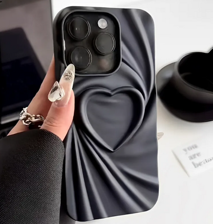 Ruffled Heart Silicone Case